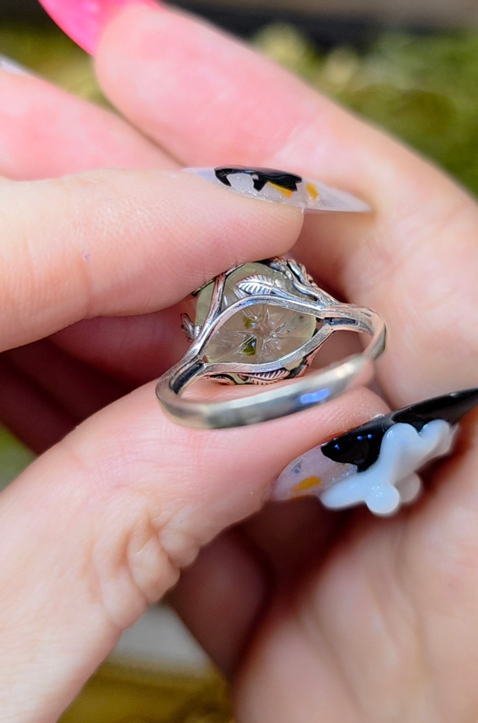 Prehnite Pumpkin Ring C