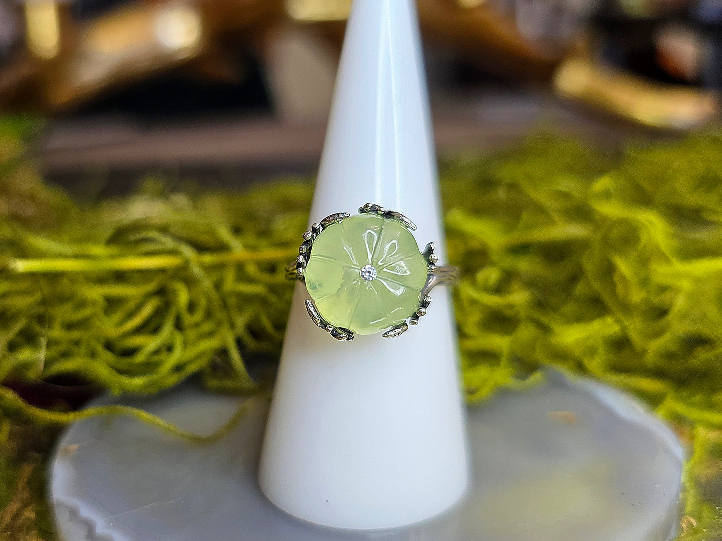 Prehnite Pumpkin Ring C