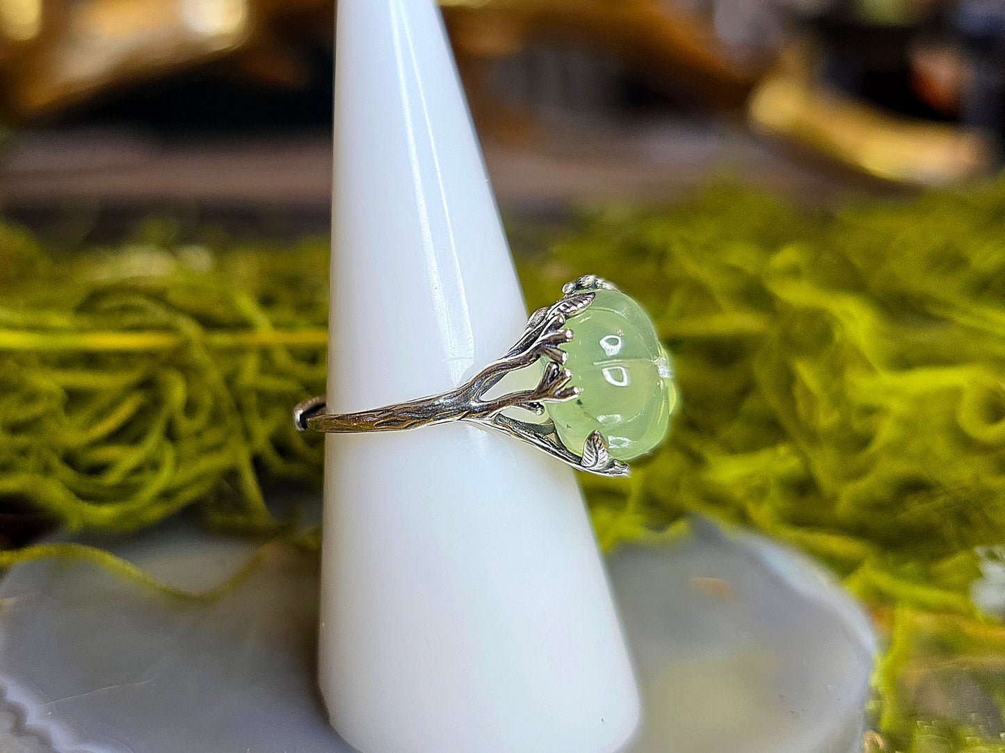 Prehnite Pumpkin Ring C