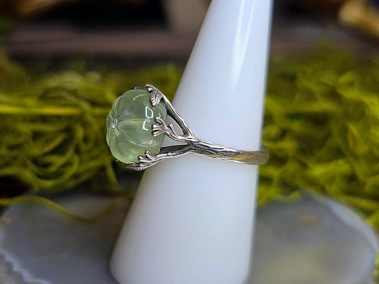 Prehnite Pumpkin Ring C