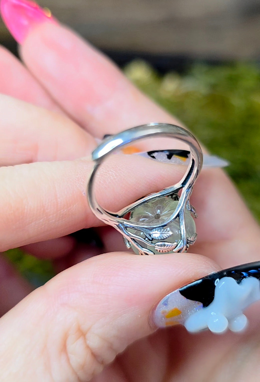 Prehnite Pumpkin Ring D