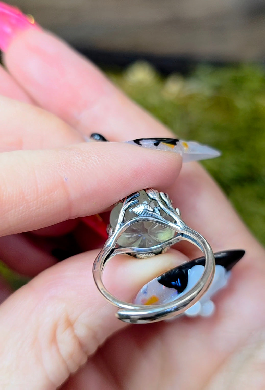 Prehnite Pumpkin Ring D