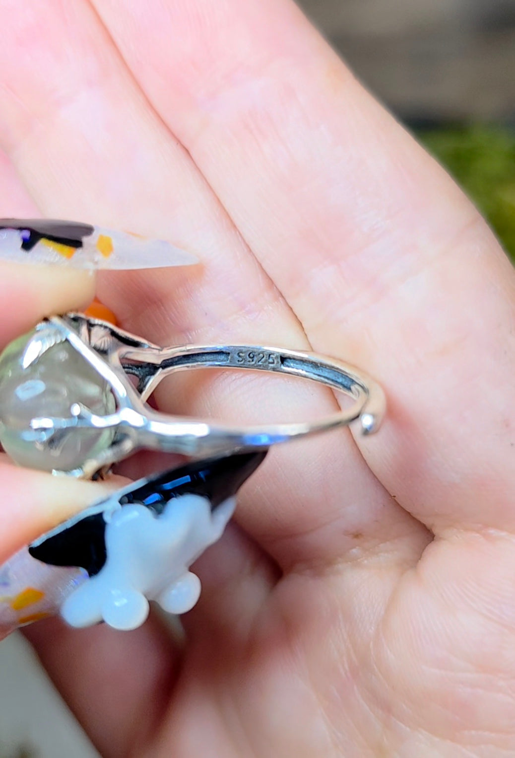 Prehnite Pumpkin Ring D