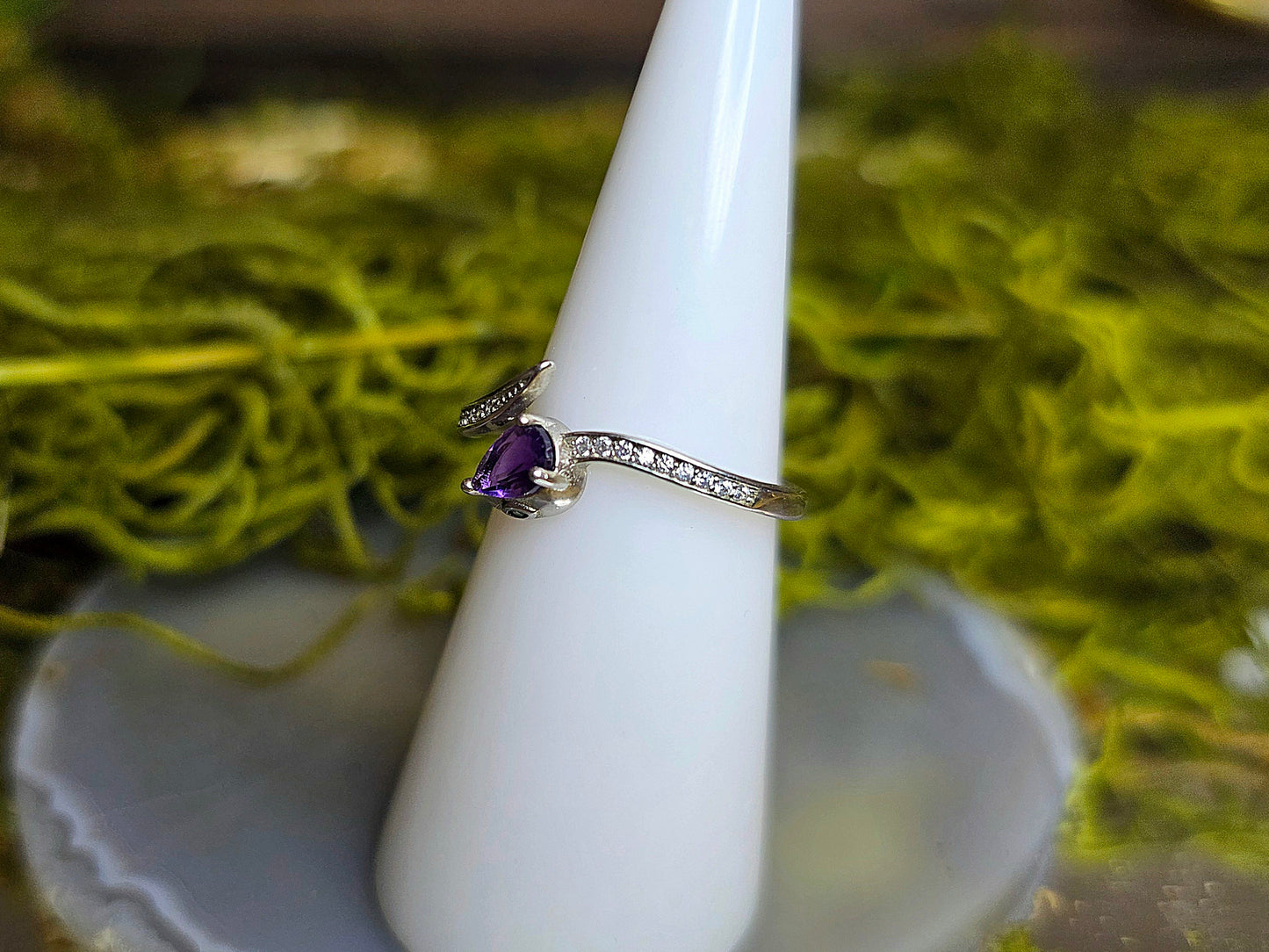 Amethyst Snake Ring B