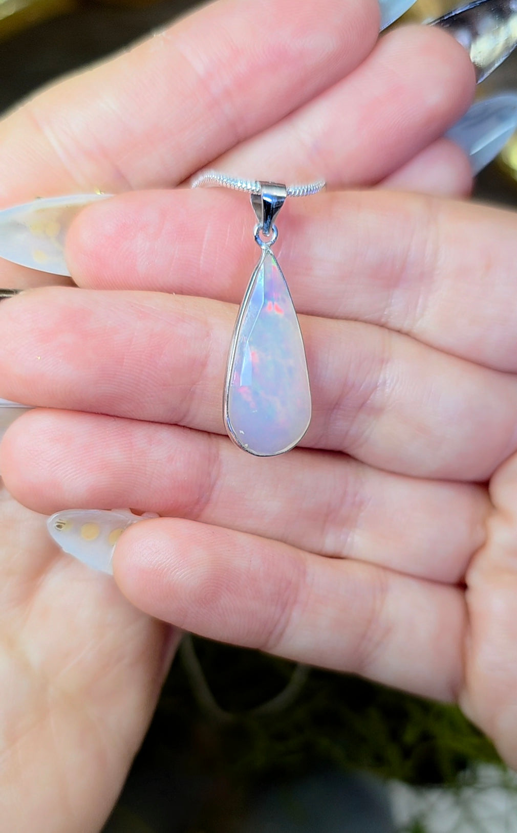 Faceted Opal Pendant A