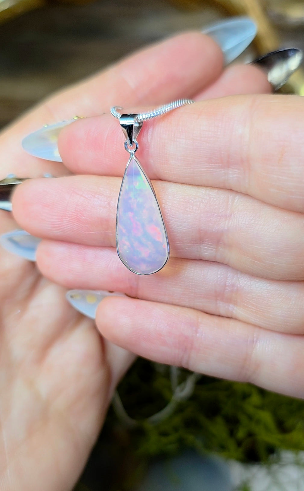 Faceted Opal Pendant A