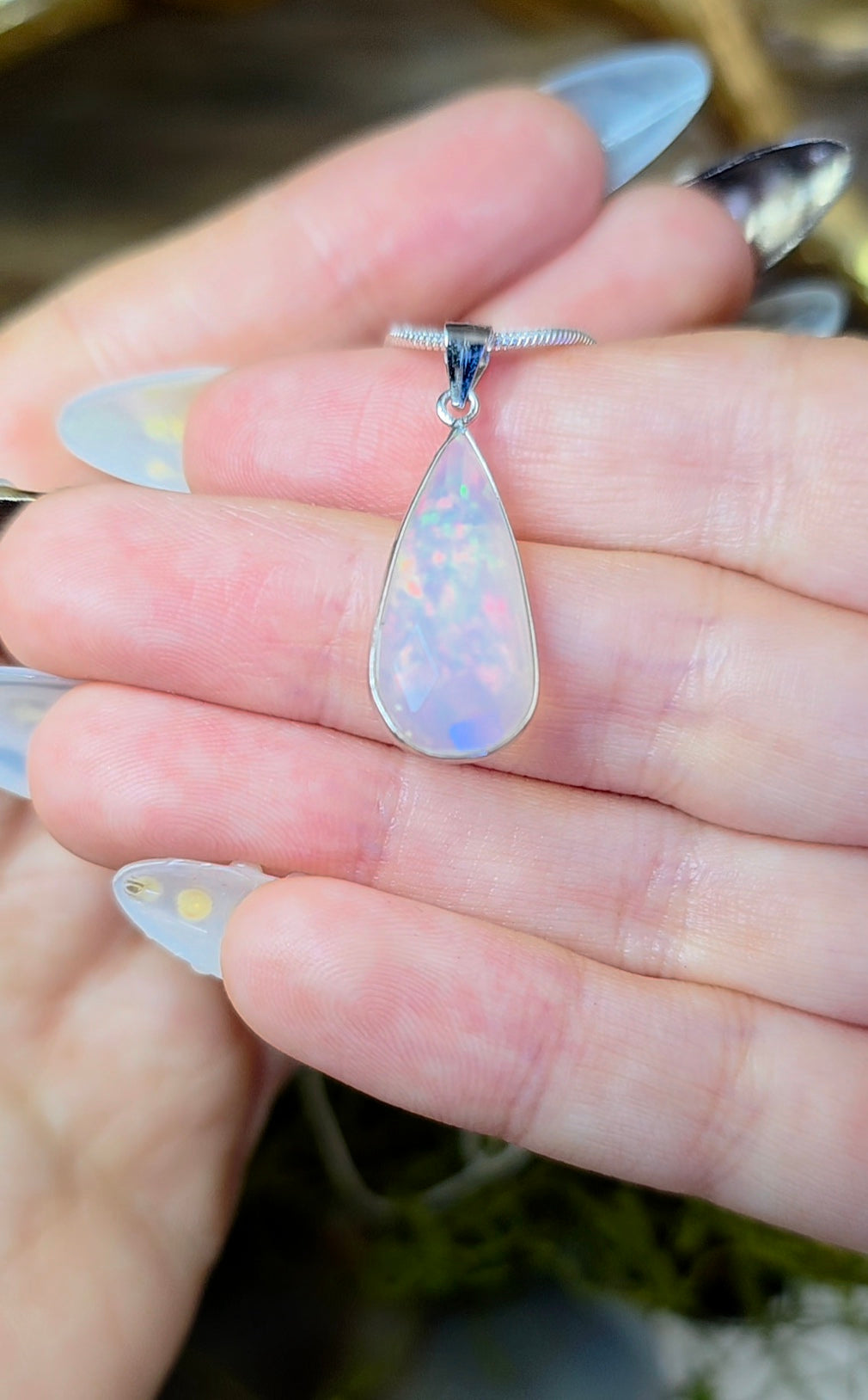Faceted Opal Pendant A