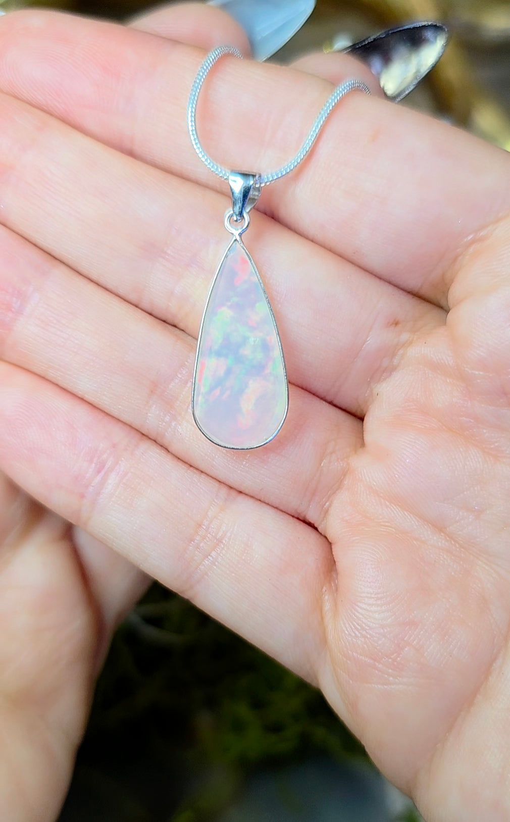 Faceted Opal Pendant A