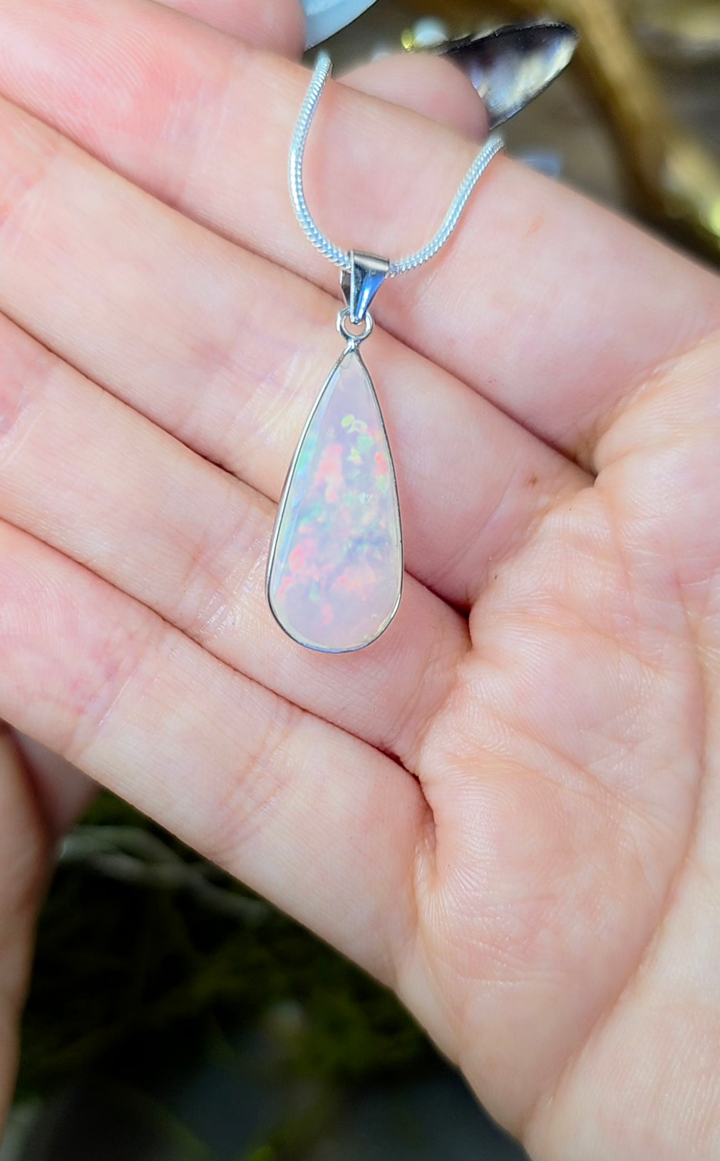 Faceted Opal Pendant A