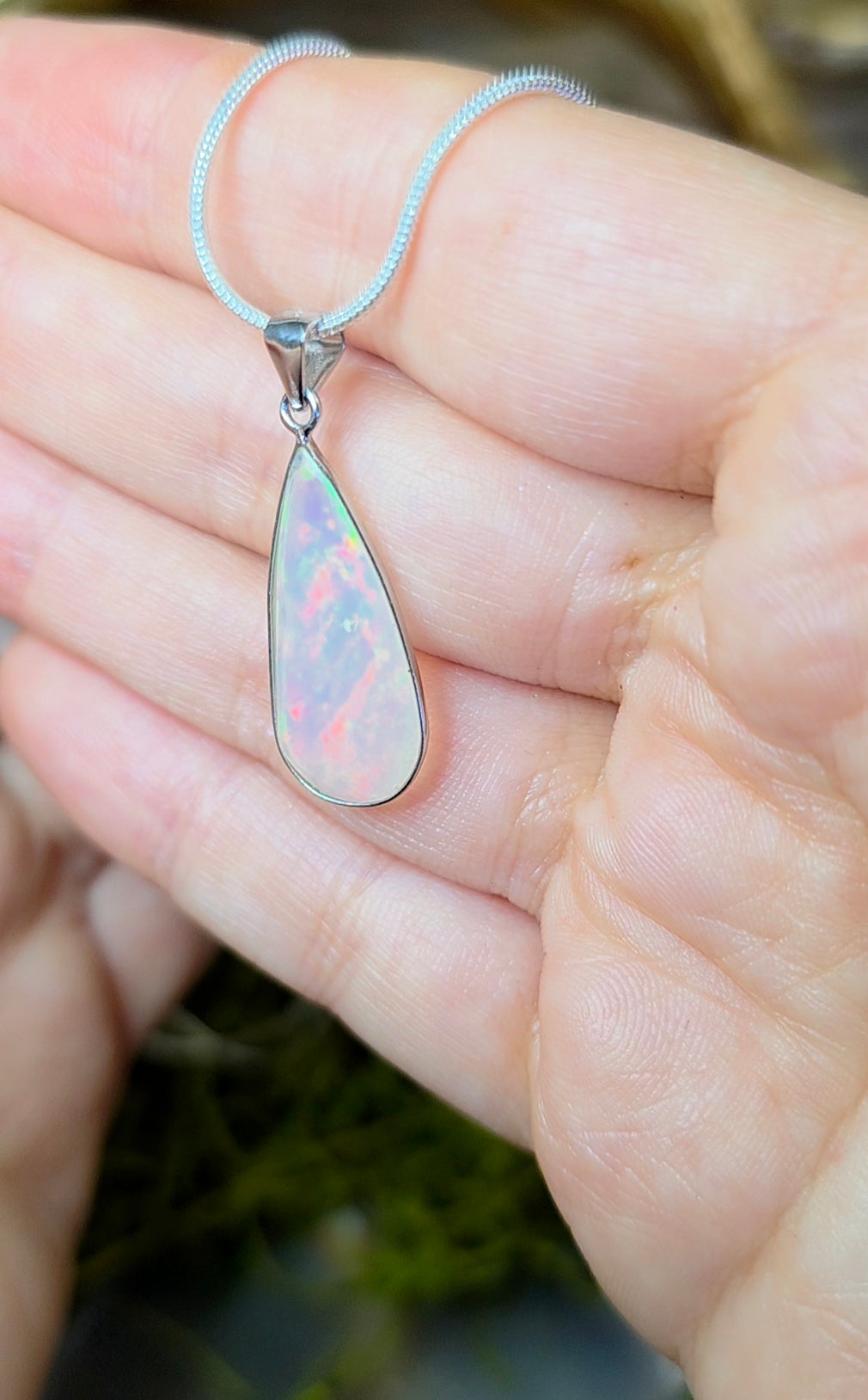 Faceted Opal Pendant A