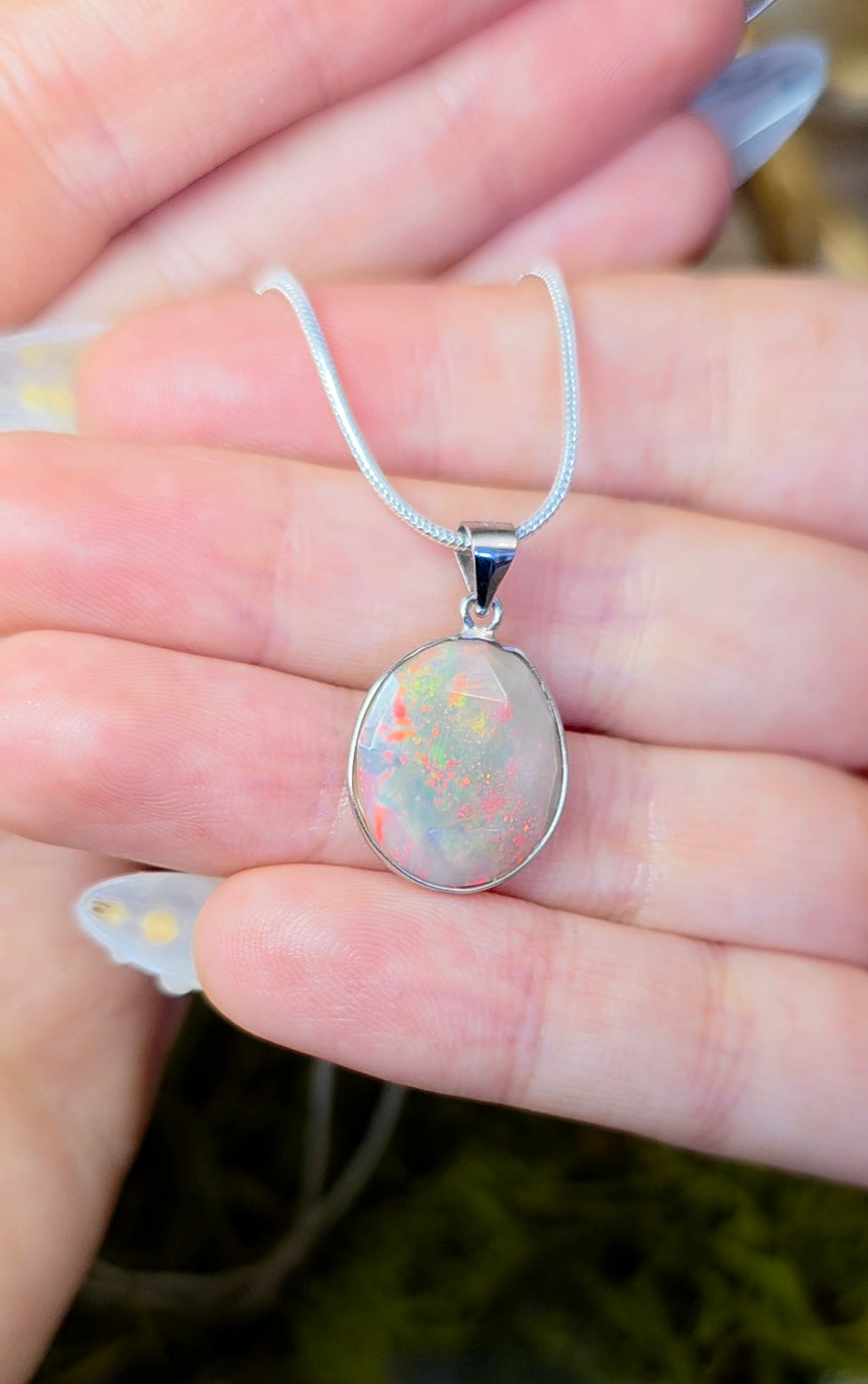 Faceted Opal Pendant B