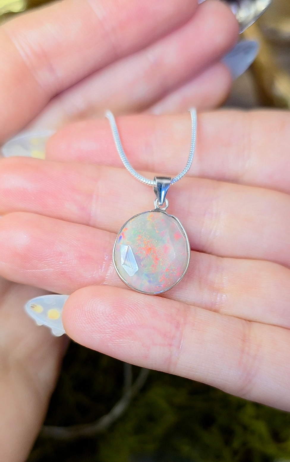 Faceted Opal Pendant B