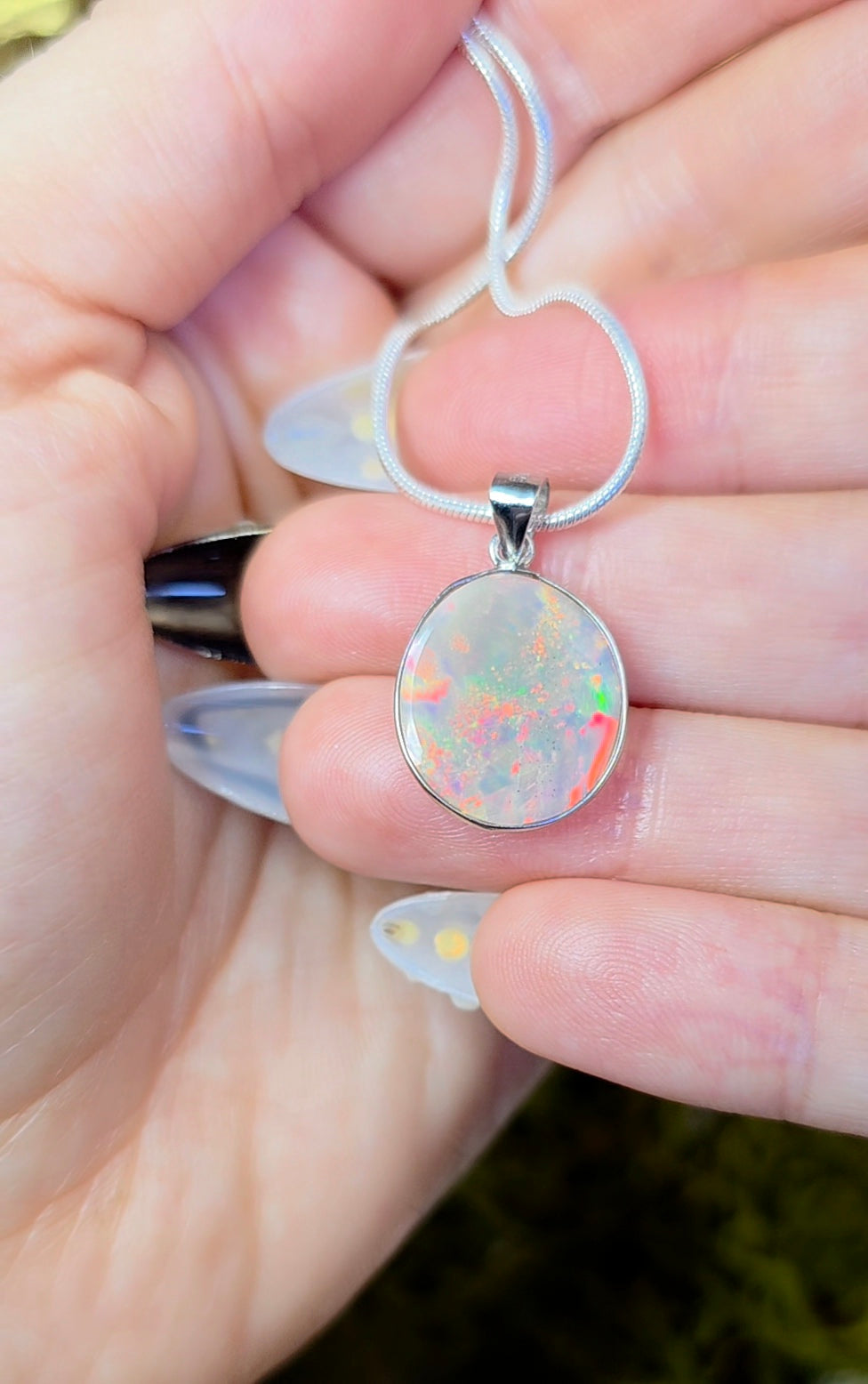 Faceted Opal Pendant B