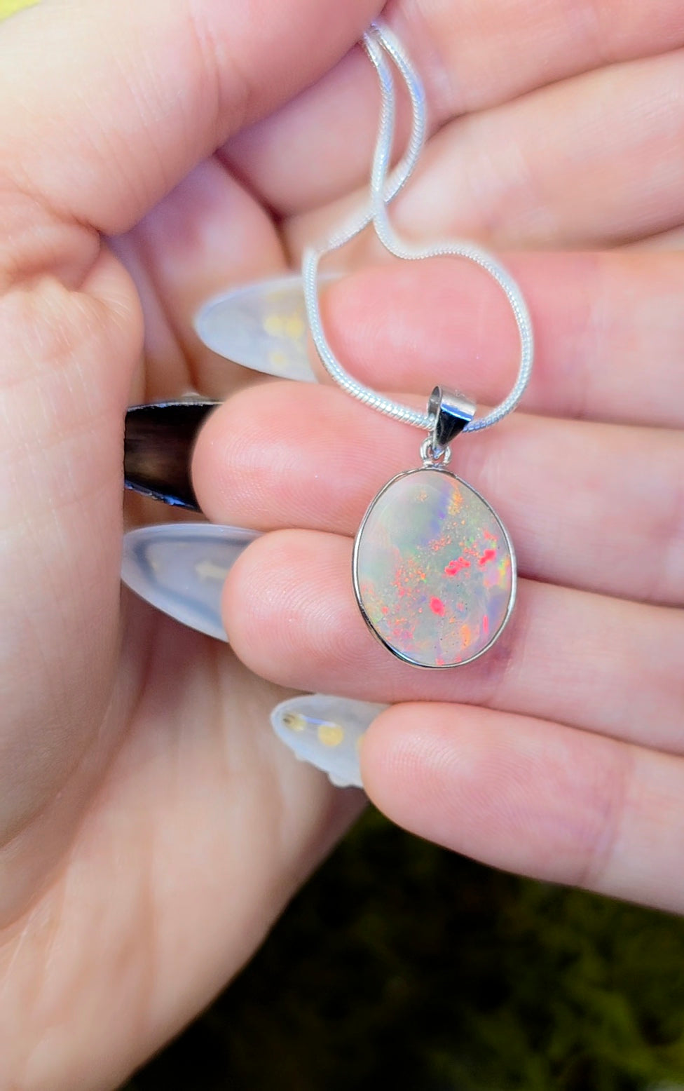 Faceted Opal Pendant B