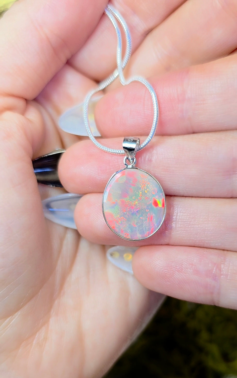 Faceted Opal Pendant B