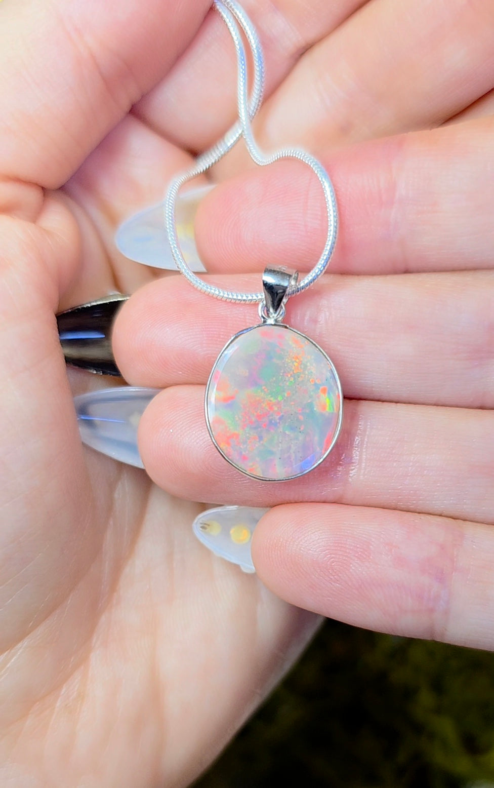 Faceted Opal Pendant B