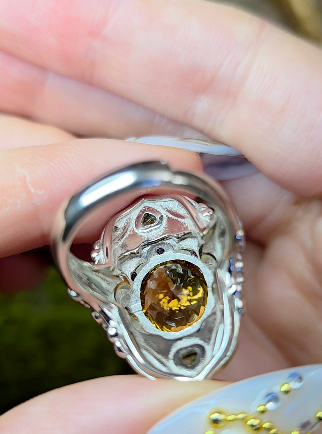 Luxury Citrine, Ruby, and Peridot Ring