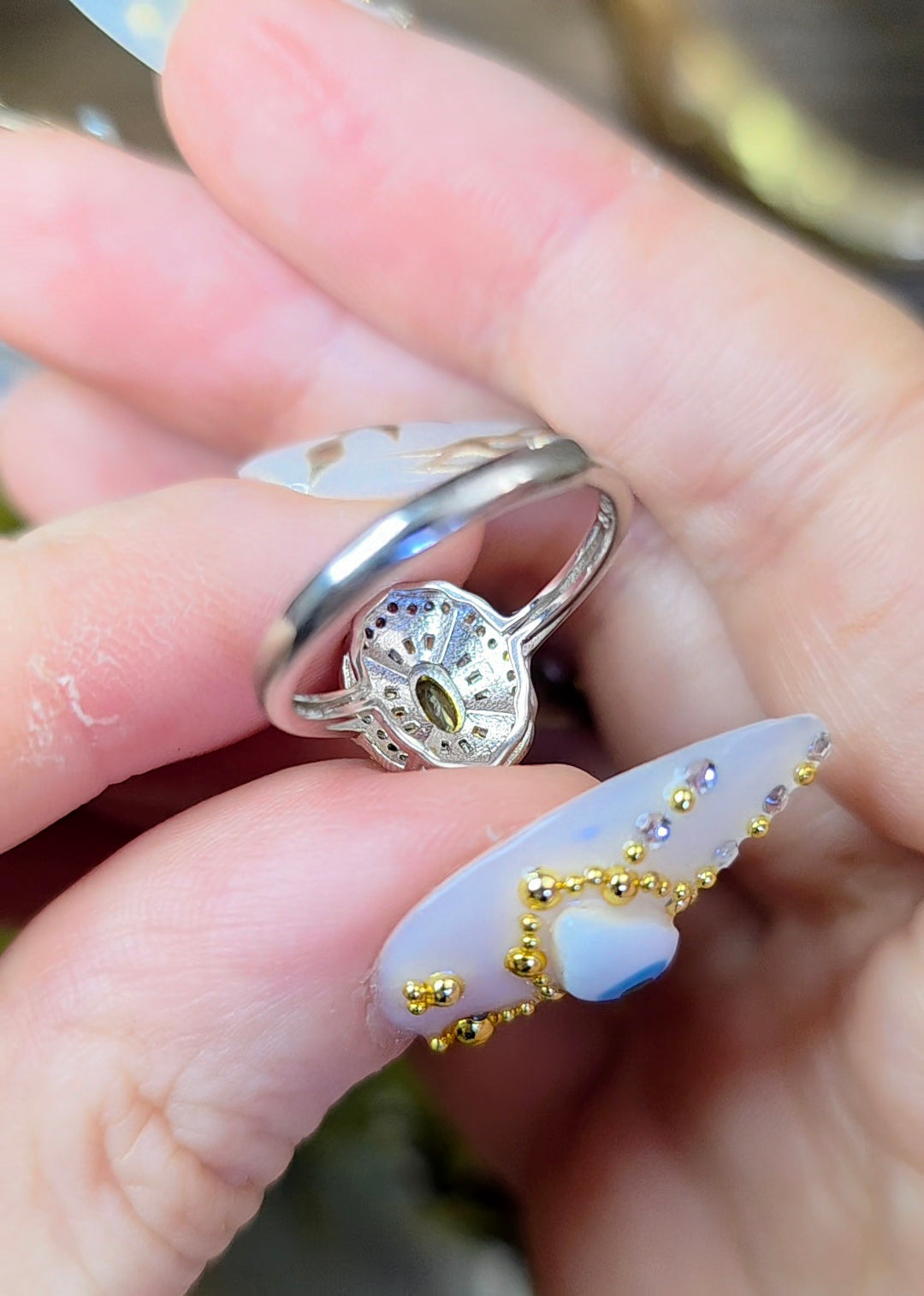 Tsavorite Art Deco Ring