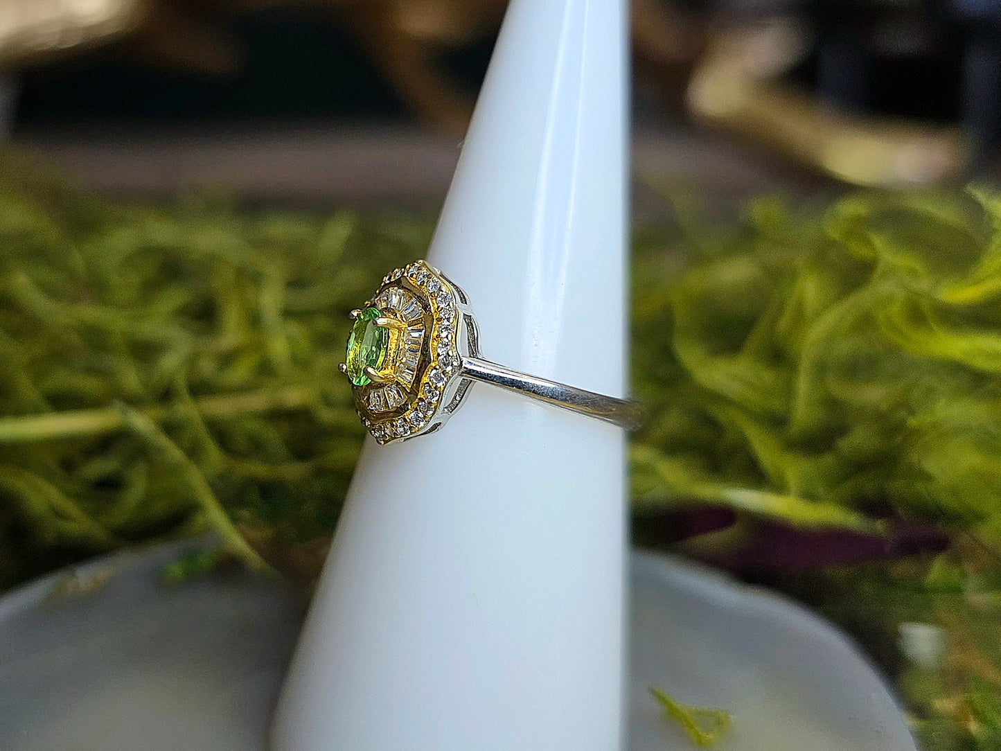Tsavorite Art Deco Ring