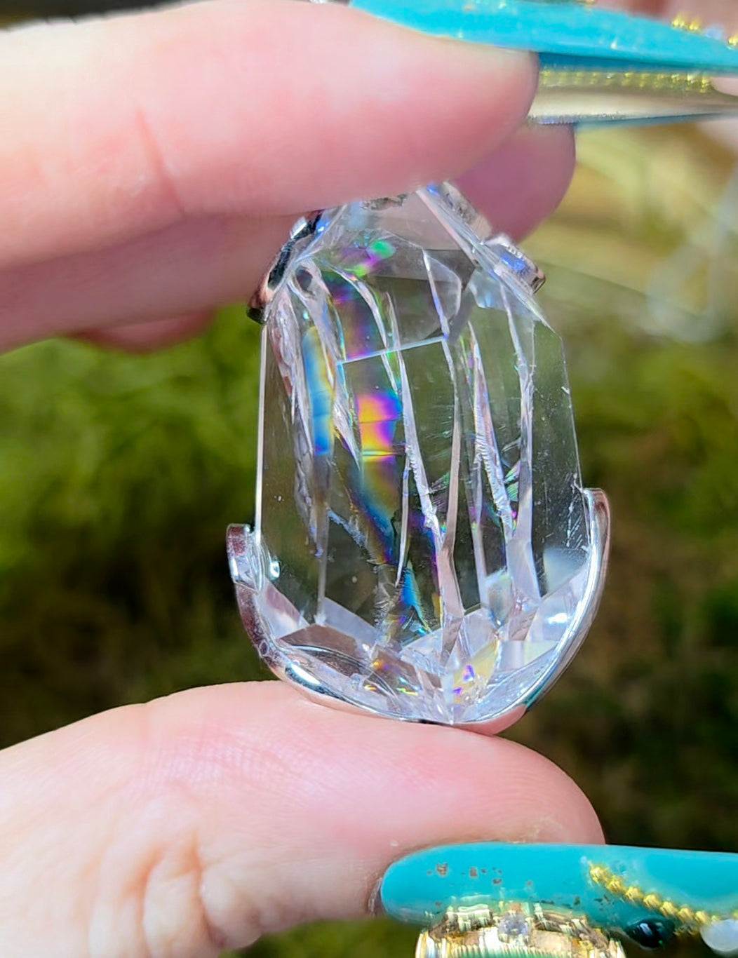 Clear Quartz Freeform Pendant B