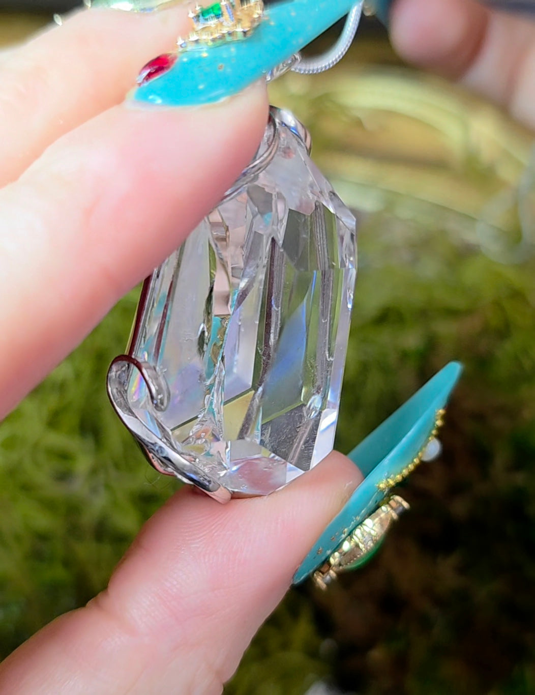 Clear Quartz Freeform Pendant B