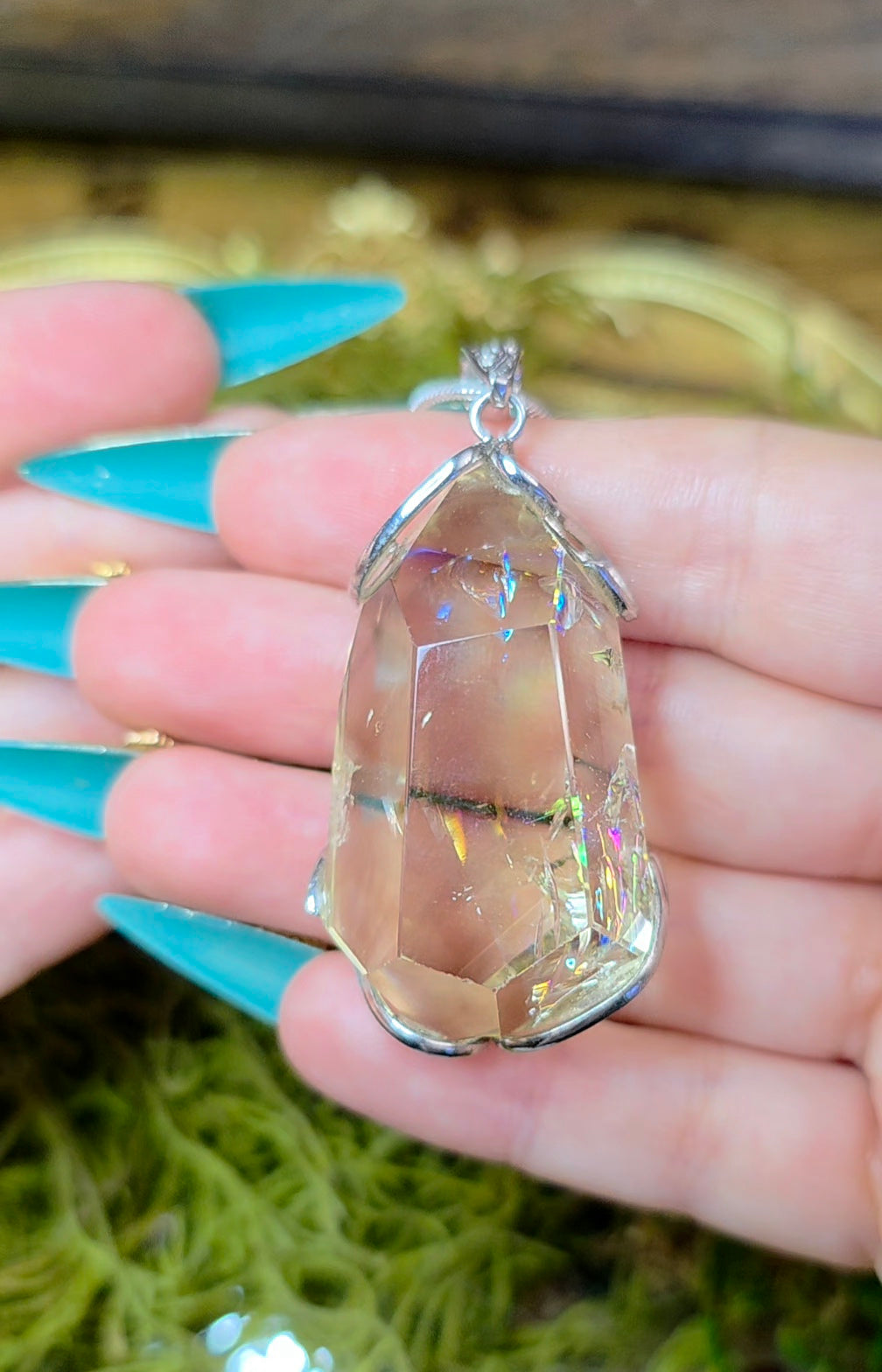 Citrine Freeform Pendant
