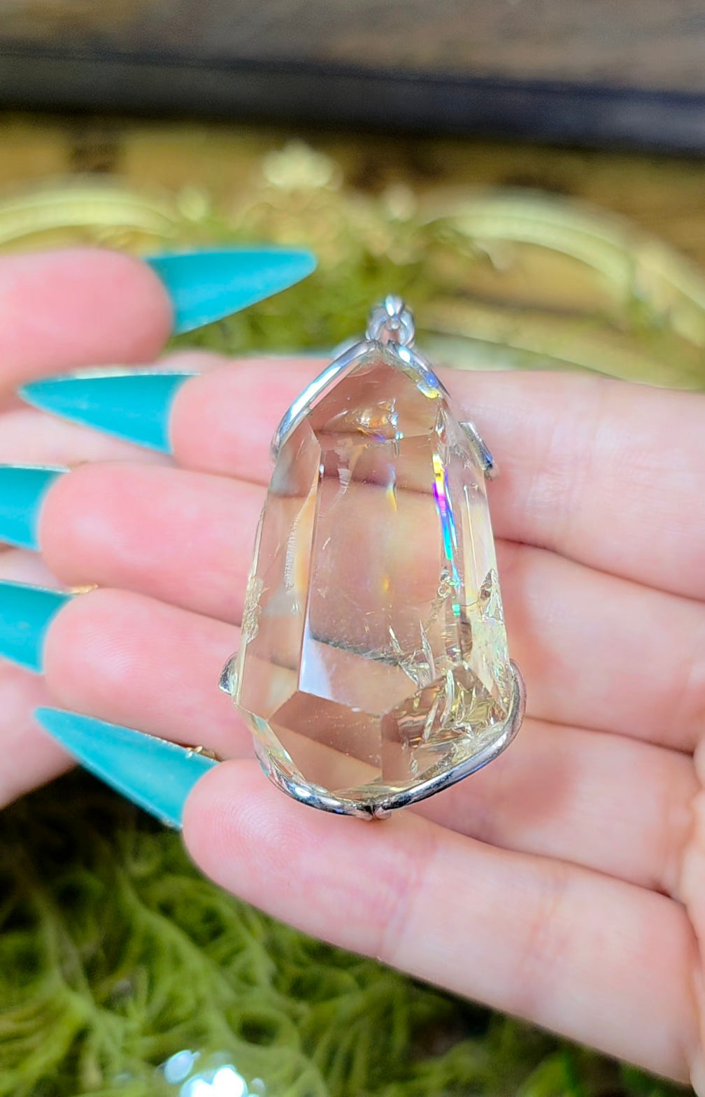 Citrine Freeform Pendant