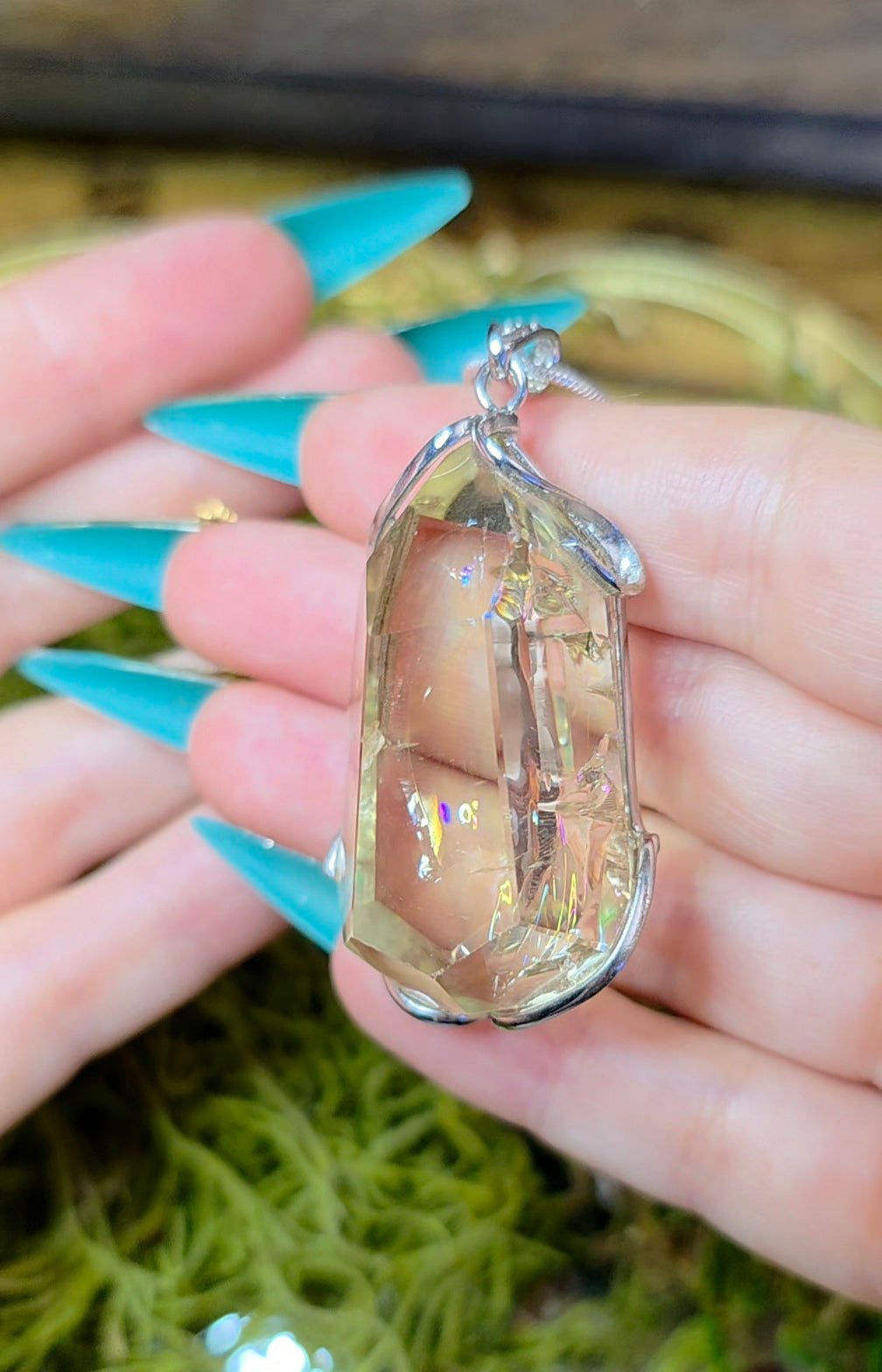 Citrine Freeform Pendant