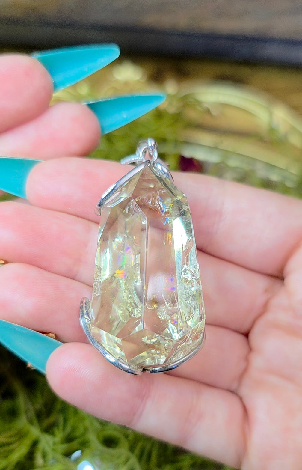 Citrine Freeform Pendant
