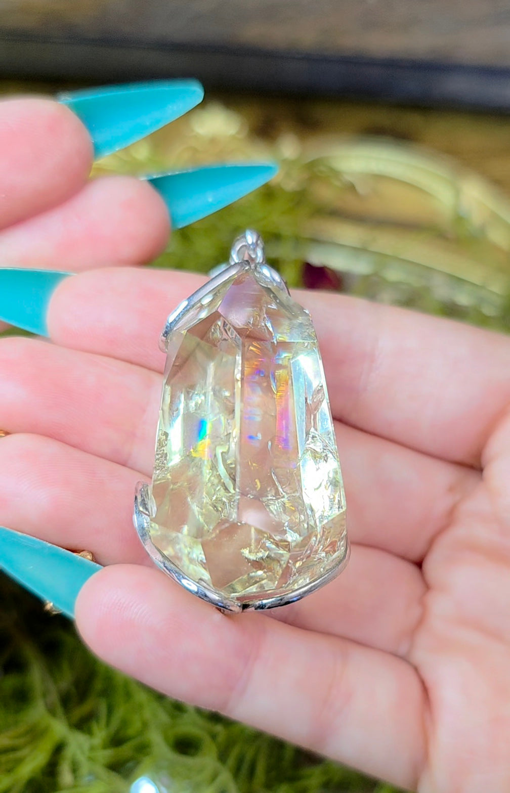 Citrine Freeform Pendant