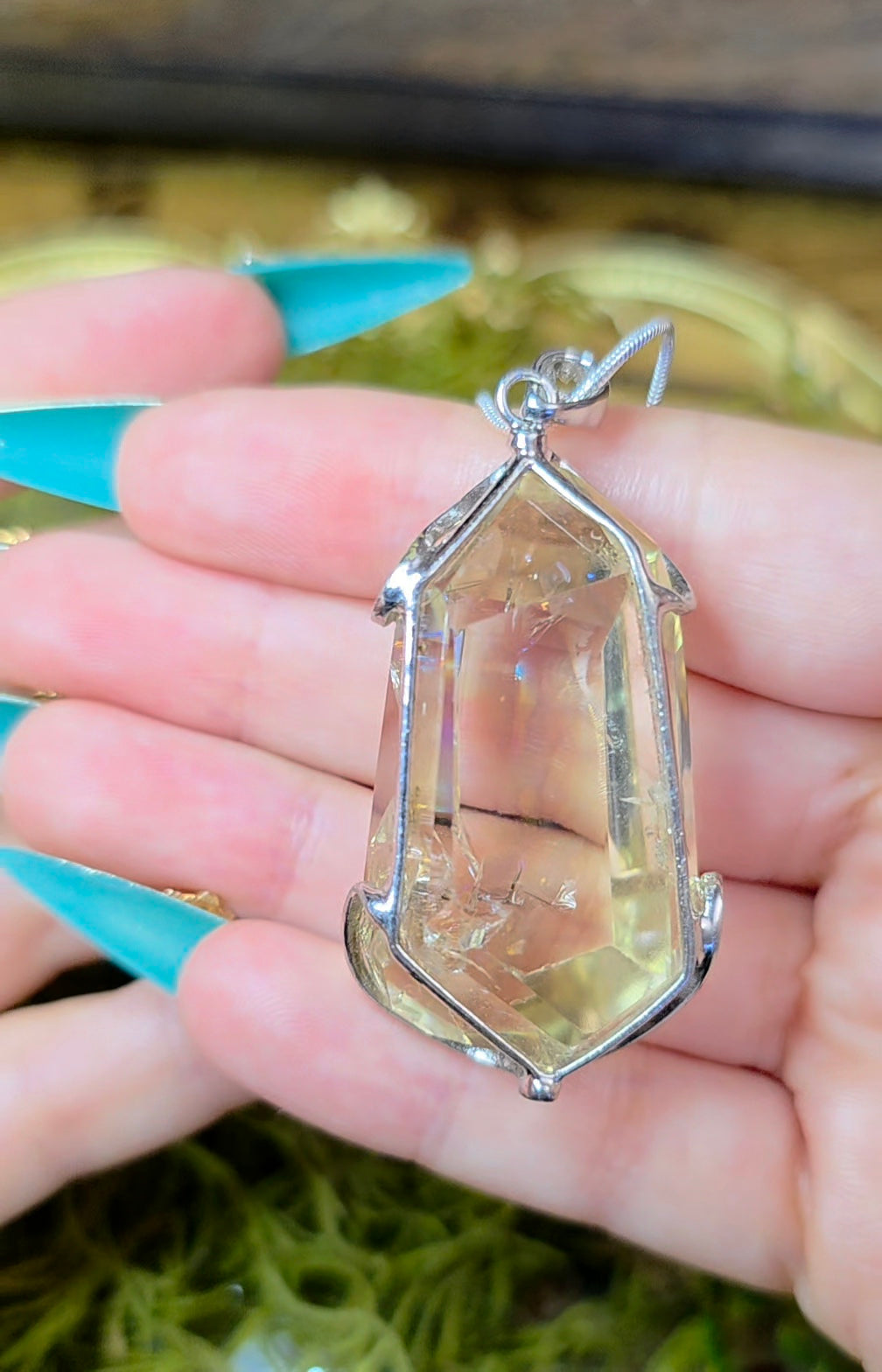 Citrine Freeform Pendant