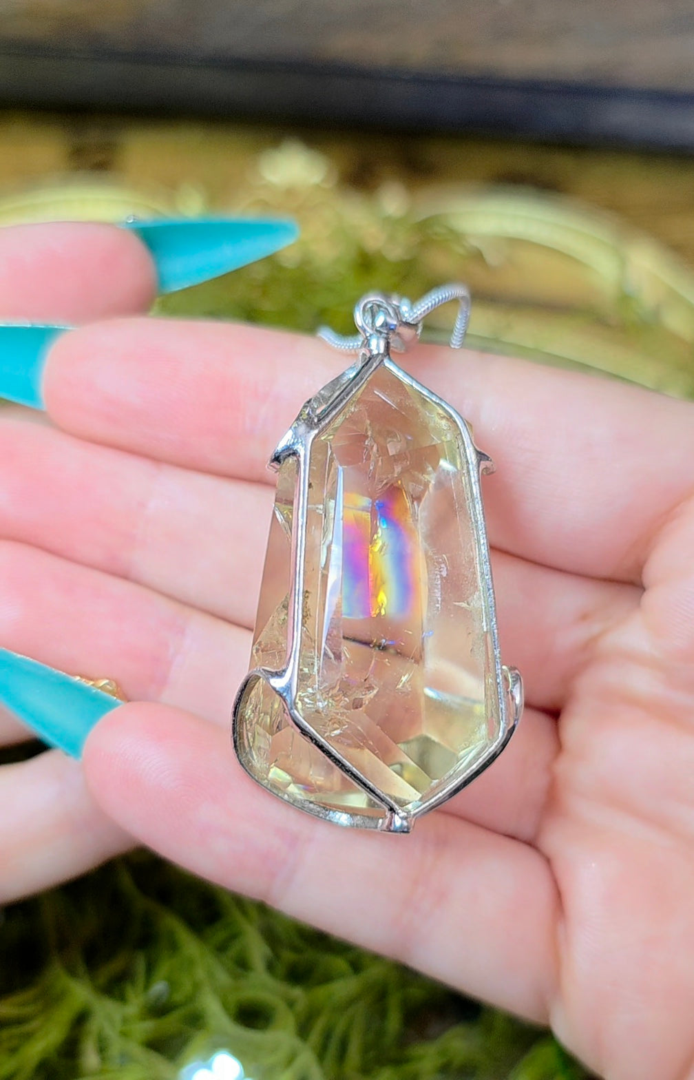 Citrine Freeform Pendant