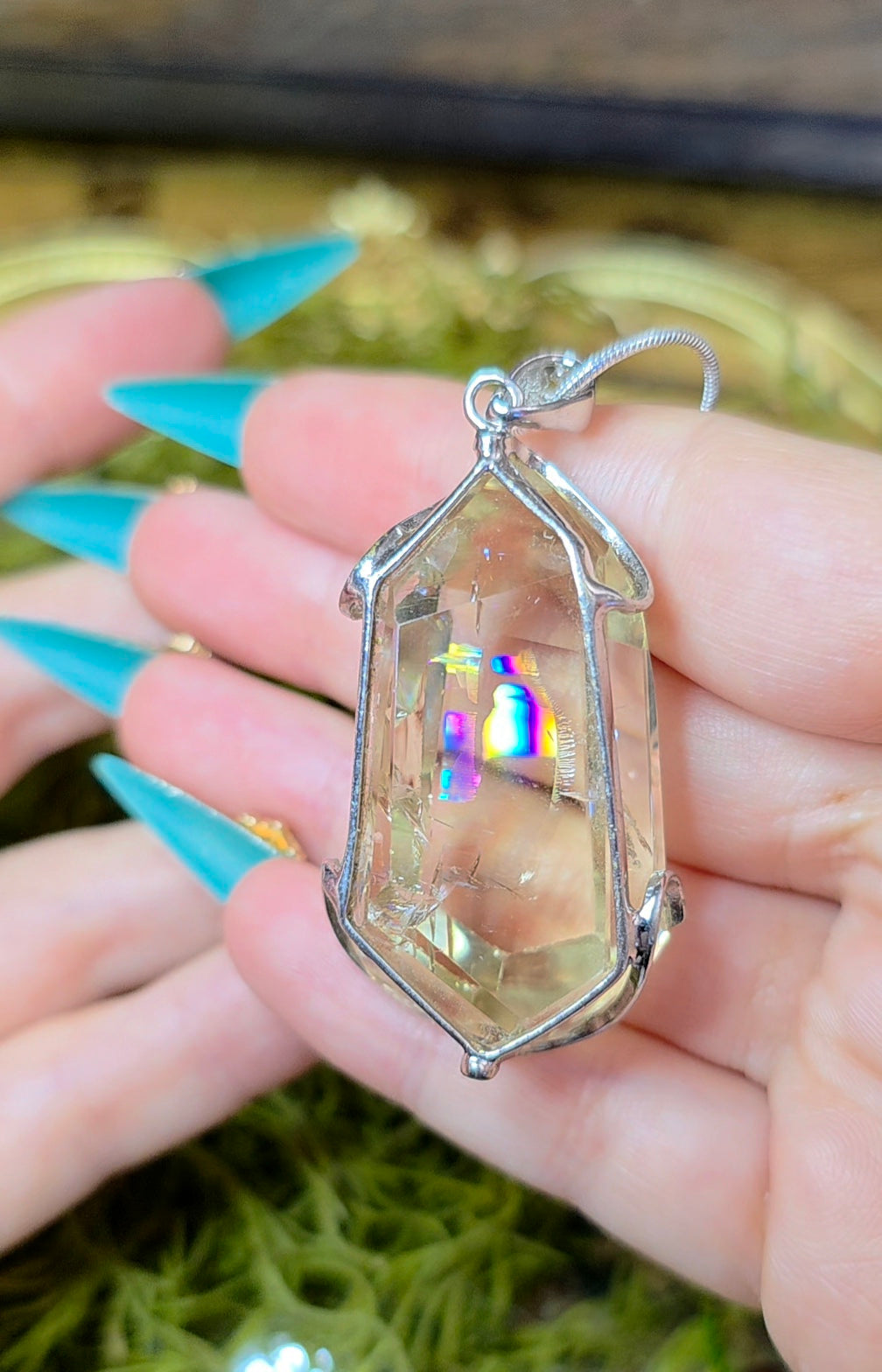 Citrine Freeform Pendant