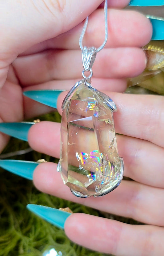 Citrine Freeform Pendant