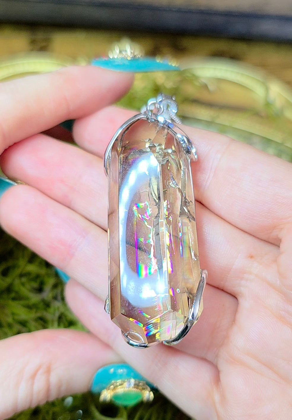 Smokey Citrine Freeform Pendant