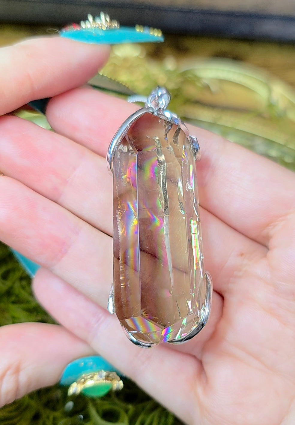 Smokey Citrine Freeform Pendant