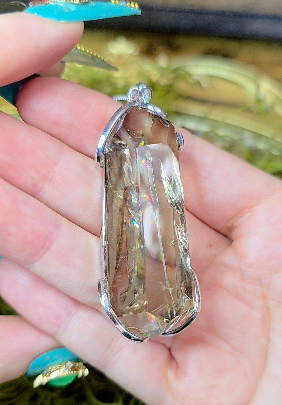 Smokey Citrine Freeform Pendant
