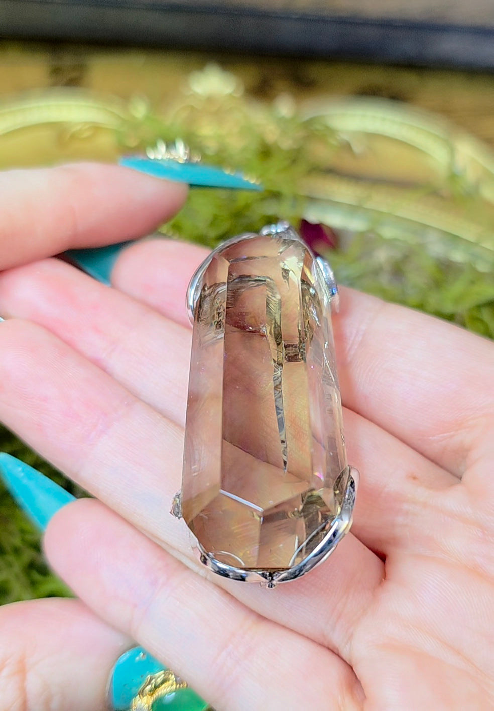 Smokey Citrine Freeform Pendant