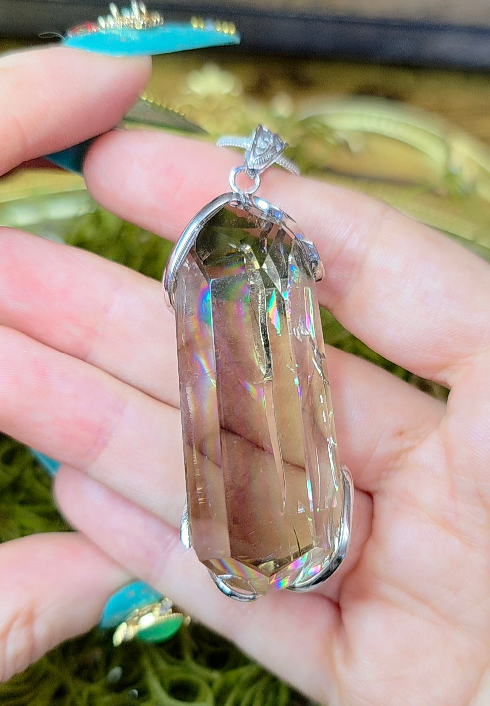 Smokey Citrine Freeform Pendant