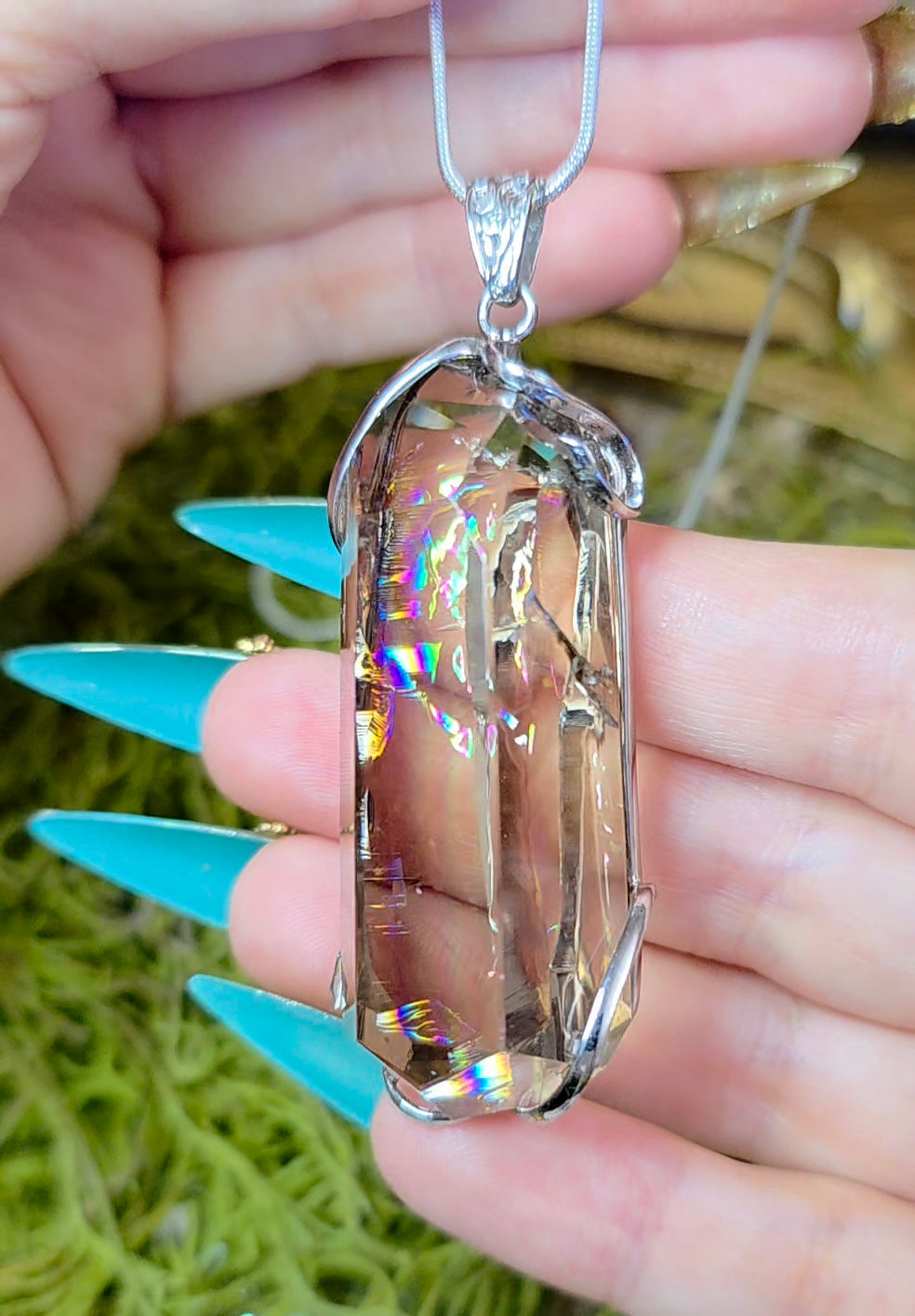 Smokey Citrine Freeform Pendant