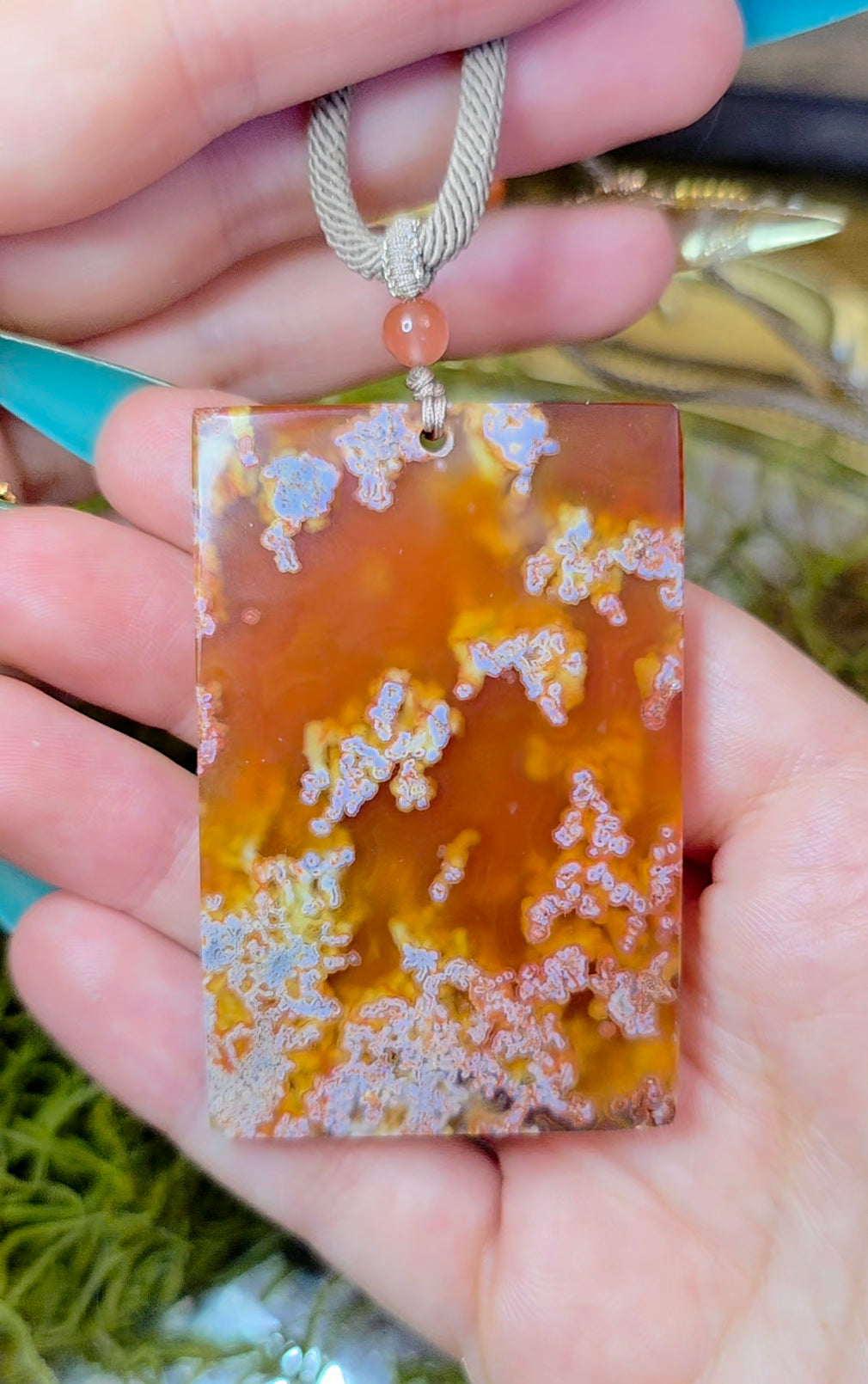 Red Moss Agate Necklace B