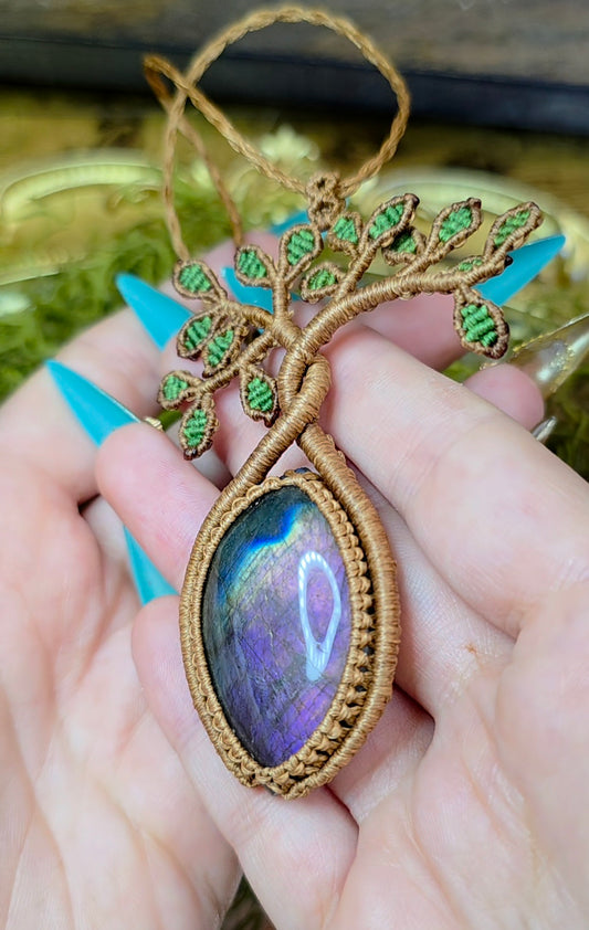 Labradorite Tree of Life Necklace
