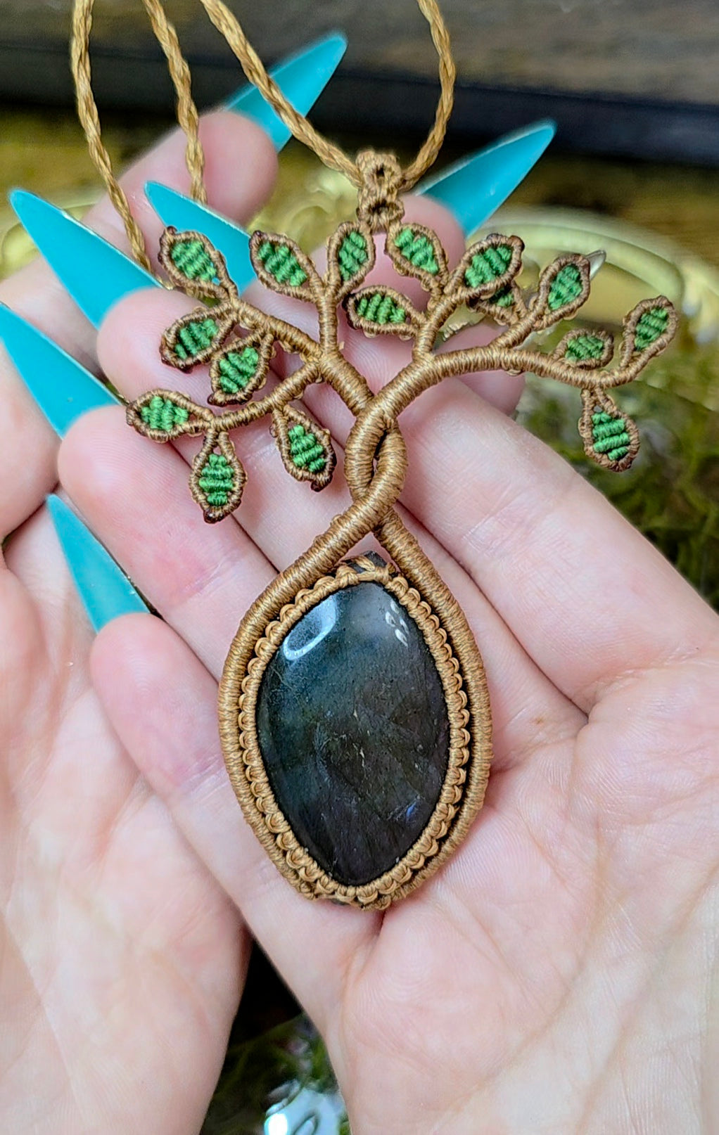 Labradorite Tree of Life Necklace