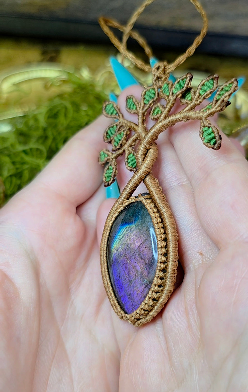 Labradorite Tree of Life Necklace