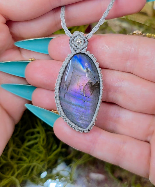 Sunset Labradorite Wrap Necklace