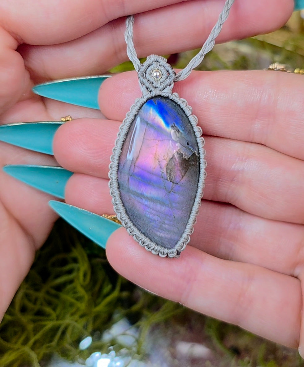Sunset Labradorite Wrap Necklace