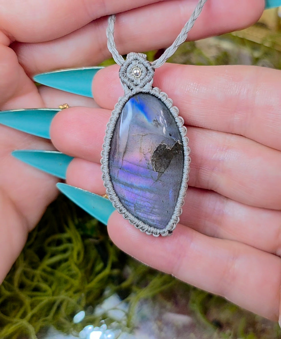 Sunset Labradorite Wrap Necklace
