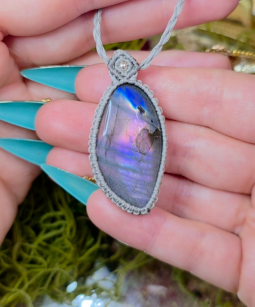 Sunset Labradorite Wrap Necklace