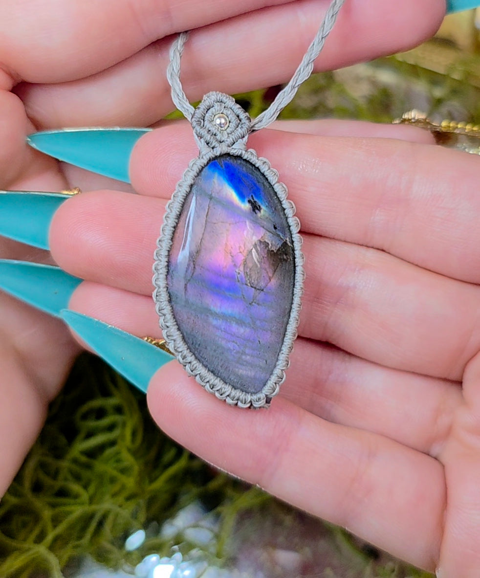 Sunset Labradorite Wrap Necklace