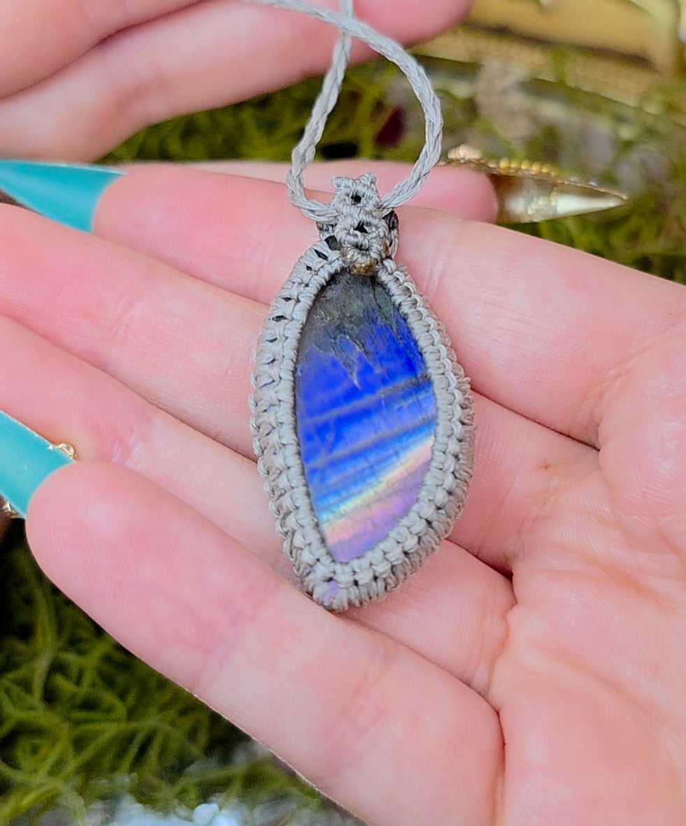 Sunset Labradorite Wrap Necklace